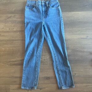 Madewell Perfect Vintage Jeans Sz 27 High Rise Blue